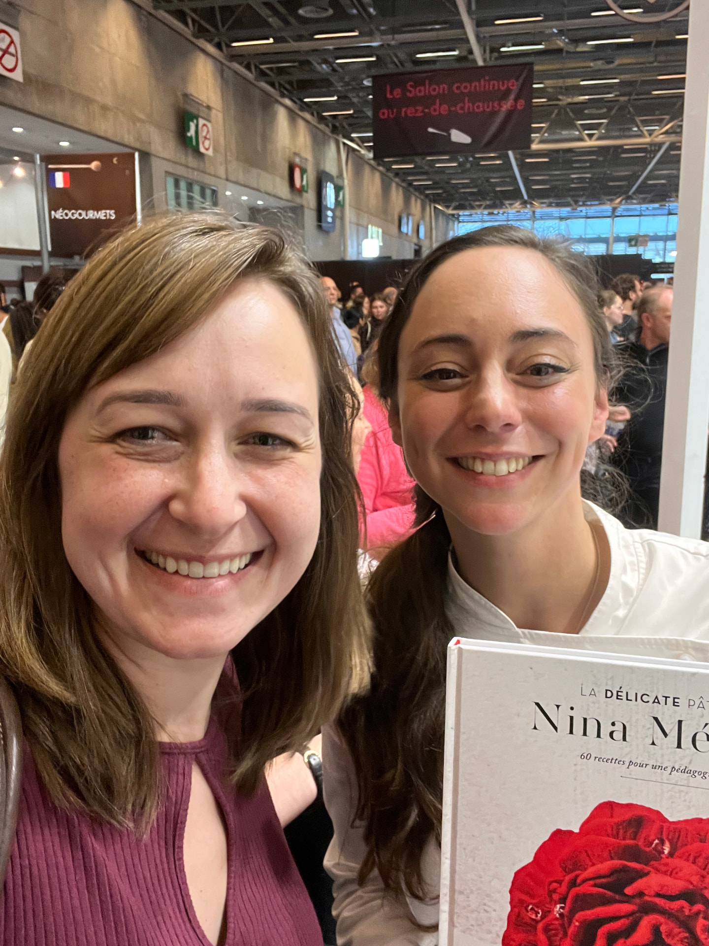 Patrícia Brüske with chef Nina Métayer